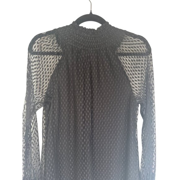 2/$30 Ella Moss XS Black Mini Textured Long Sleeve Dress - Picture 5 of 15